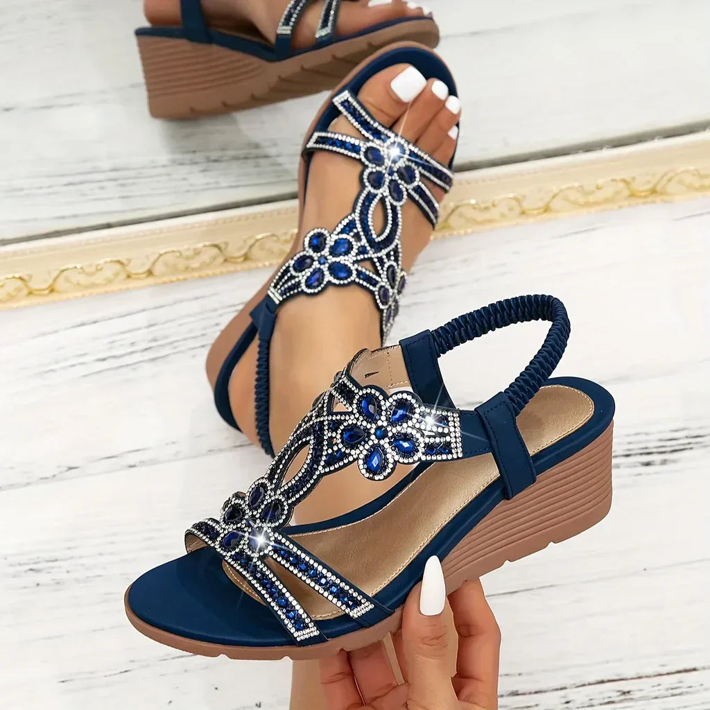 Sloane | Elegante orthopedische sandalen met sleehak