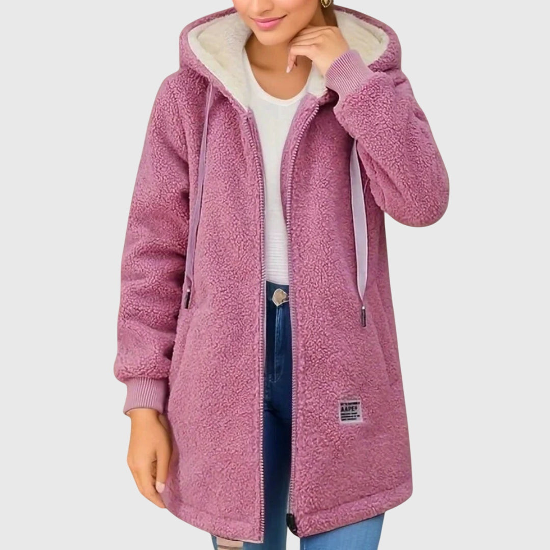 Aveline | Comfortabele Hooded Jas met Zachte Afwerking
