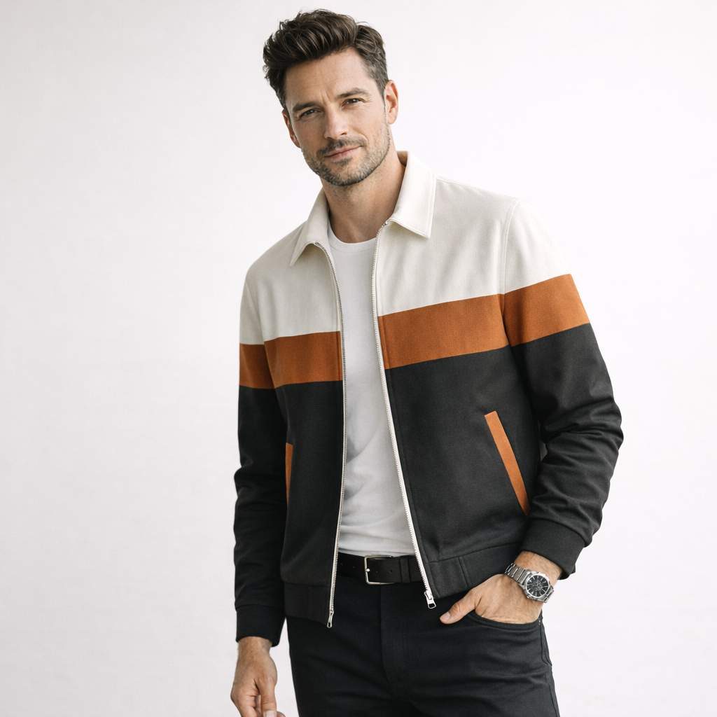 Joseph | Heren Colourblock Jas met Ritssluiting