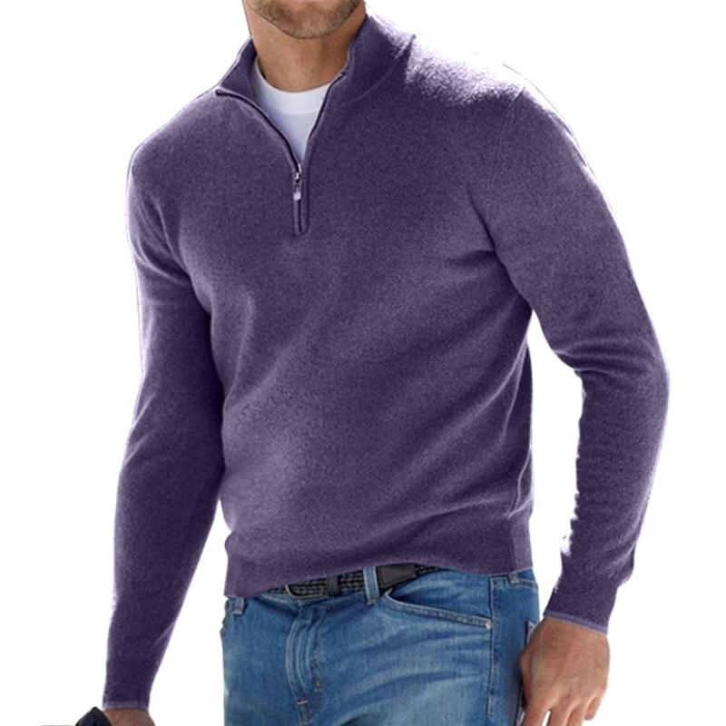 Ruben | Comfortabele Half-Zip Trui Voor Heren