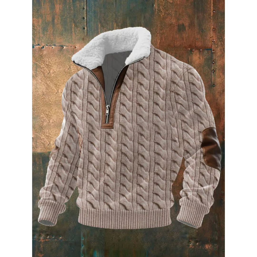 Ferlan | Comfortabele Half-Zip Trui Voor Heren