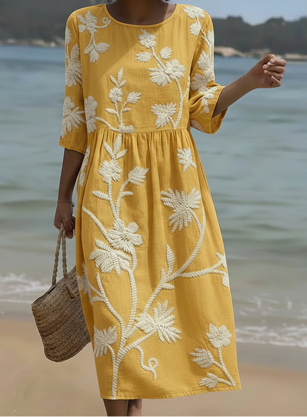 Daniela | Elegante bloemenjurk