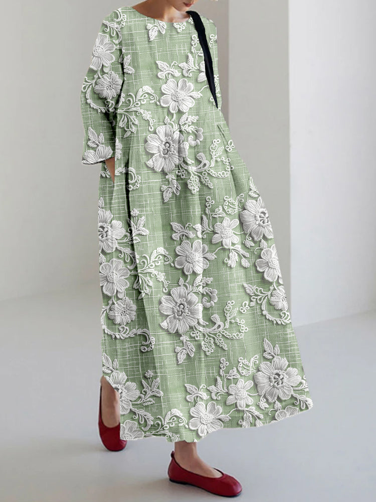 Sienna | Elegante maxi-jurk met print