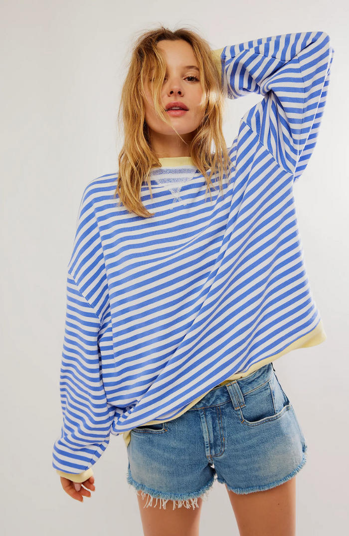 Fayvella | Gestreepte Oversize Trui