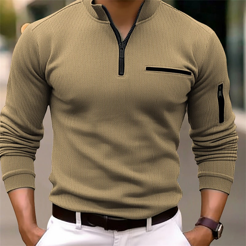 Gusteous | Shirt met Lange Mouwen & Ritssluiting