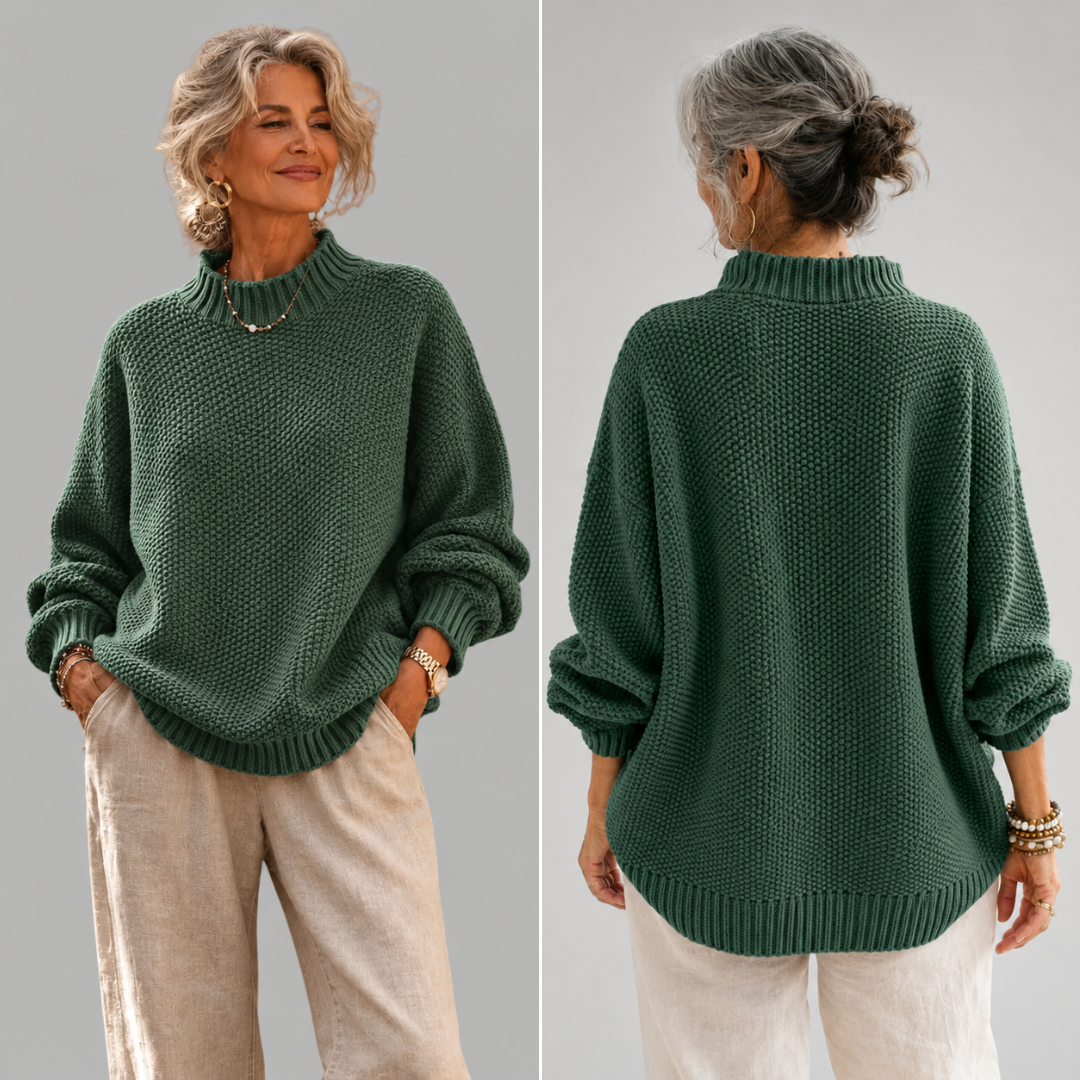 Donna | Dames Gebreide Trui met Geribde Details