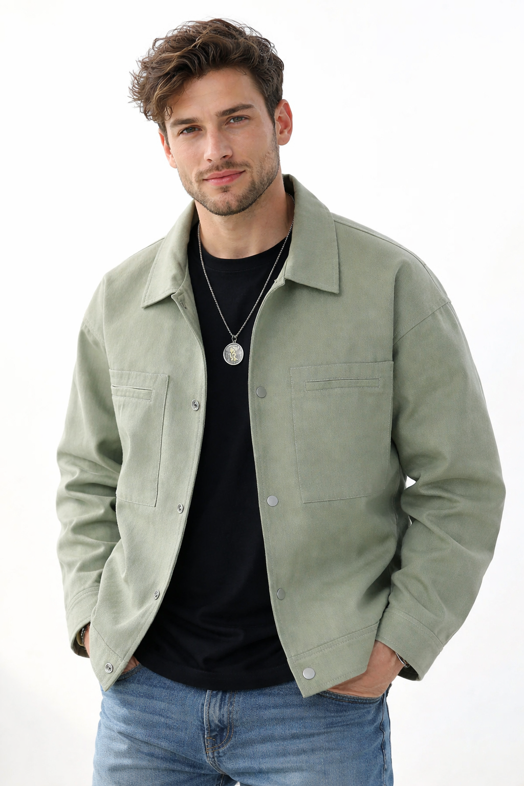 Andrew | Heren Oversized Jas met Knoopsluiting
