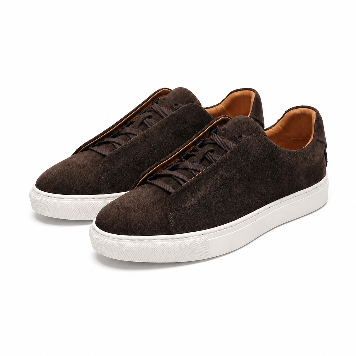 Frank | Heren Sneakers met Ronde Neus en Platte Hak