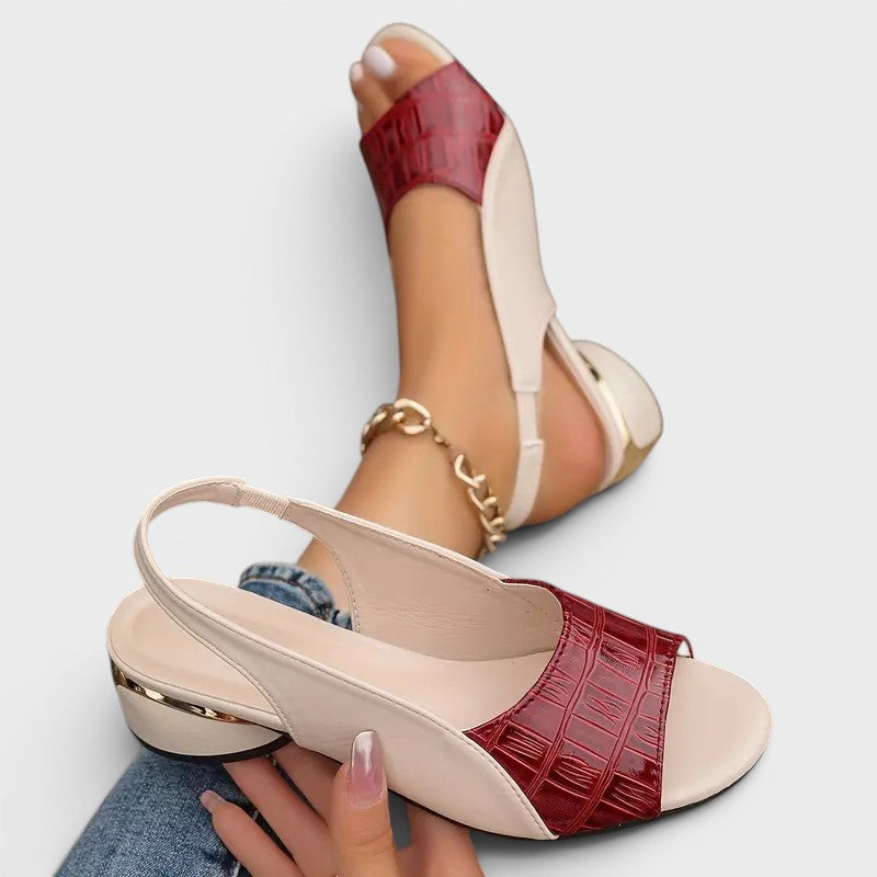 Clarrice | Sandalen met lage hak
