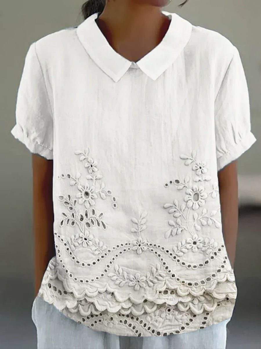 Stacey | Kleurrijk shirt met artistieke print