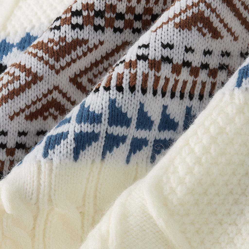 Christopher | Heren Kabeltrui met Winterpatroon