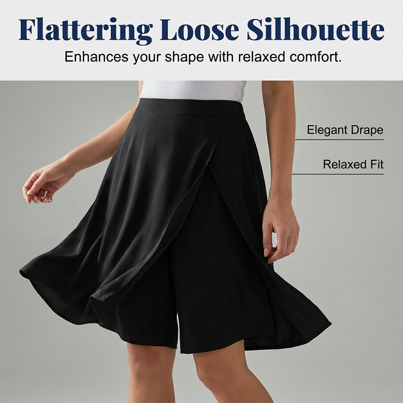 Mirevyn - Casual jurk voor vrouwen met elastische taille asymmetrische short rok