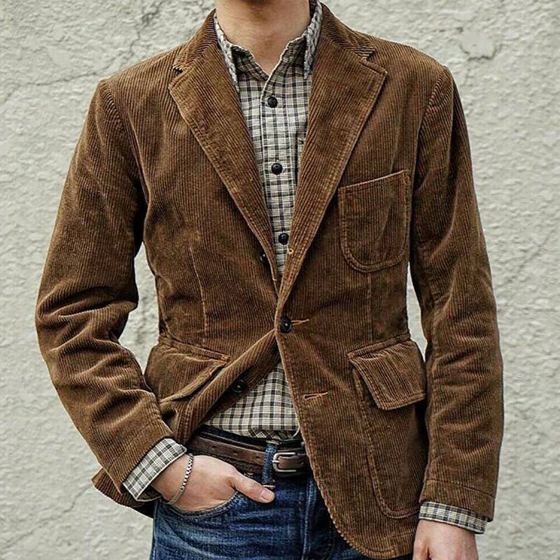 Tommy | 2-delige set: Blazer en Gilet van Fluweel