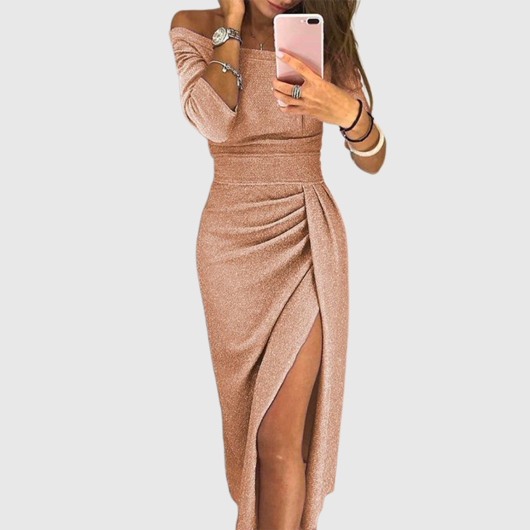 Jasmynte | Elegante Off-Shoulder Jurk