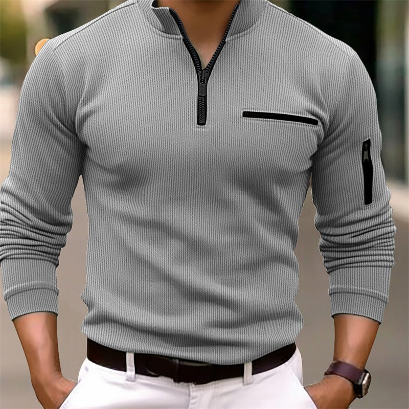 Gusteous | Shirt met Lange Mouwen & Ritssluiting