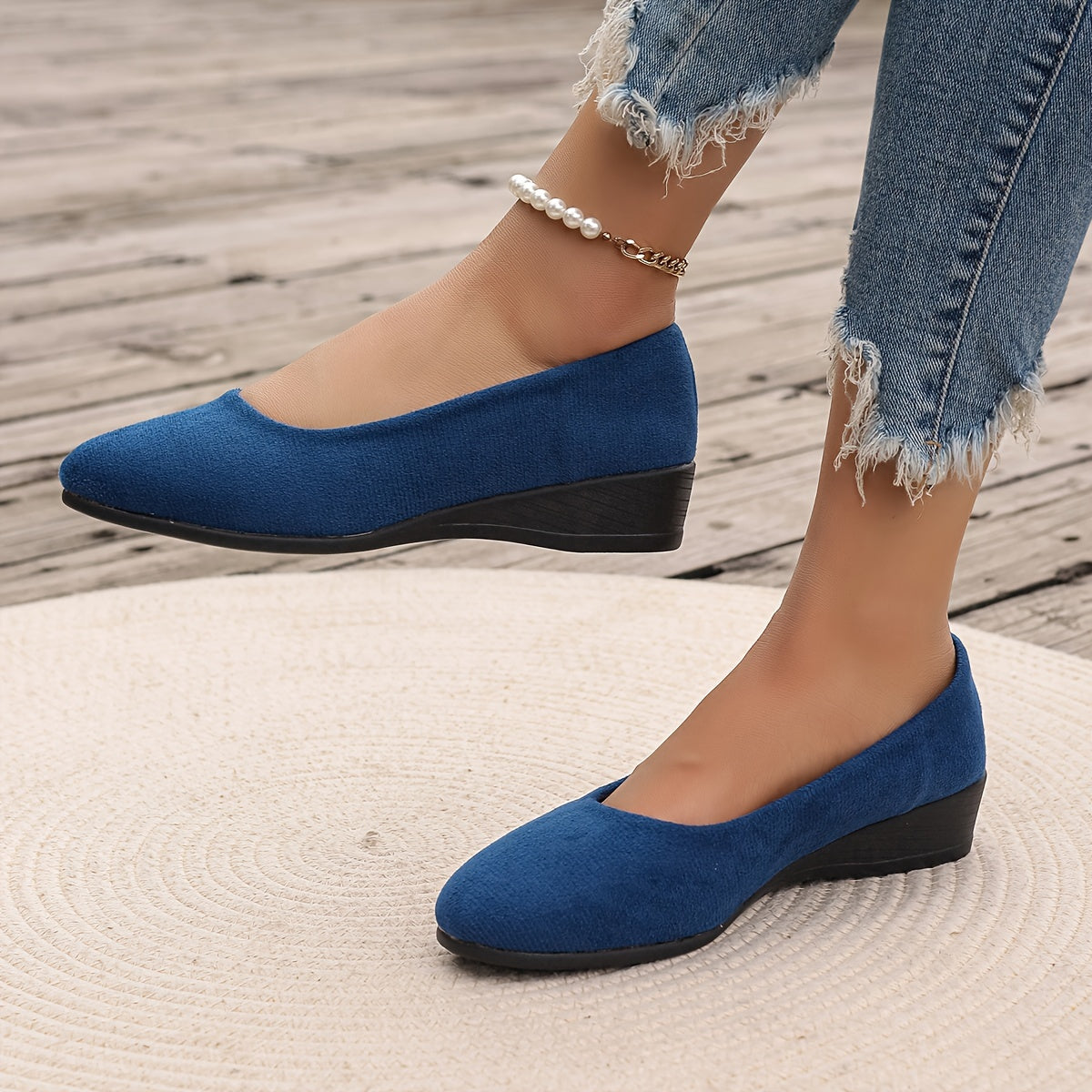 Éliane | Comfortabele ballerina’s met sleehak