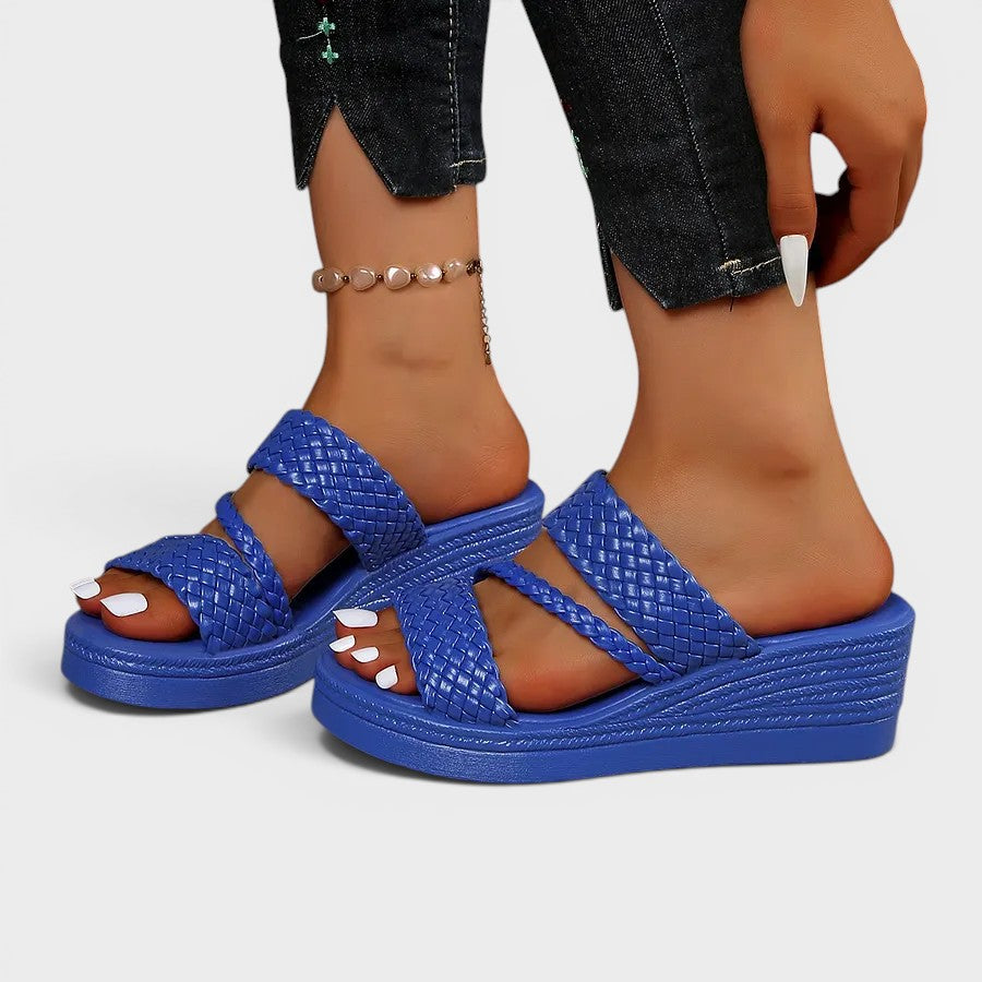 Susanne | Comfortabele plateausandalen