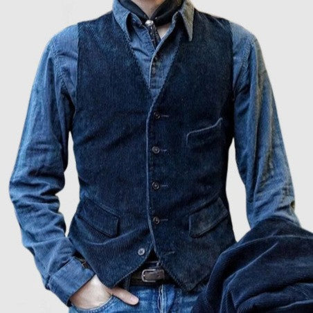 Tommy | 2-delige set: Blazer en Gilet van Fluweel