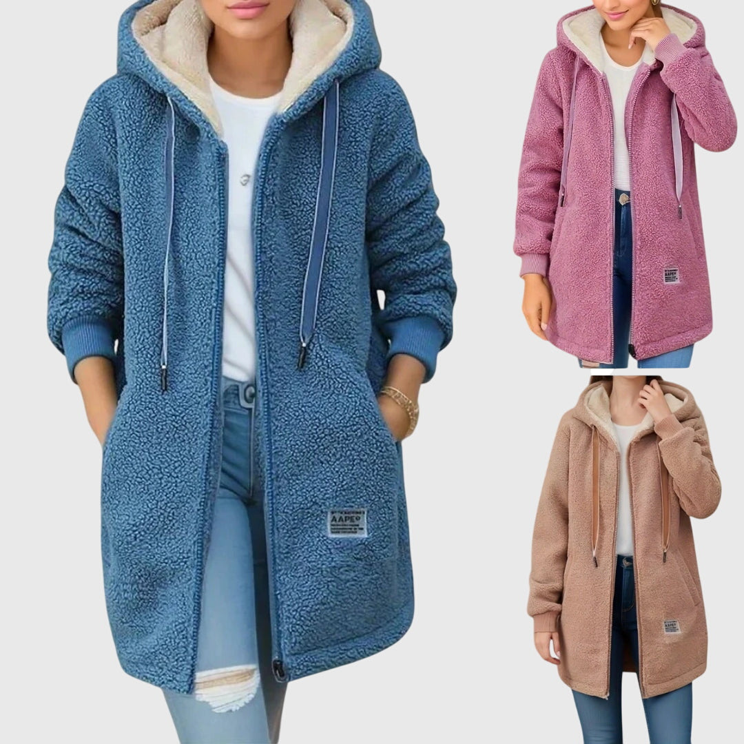 Aveline | Comfortabele Hooded Jas met Zachte Afwerking