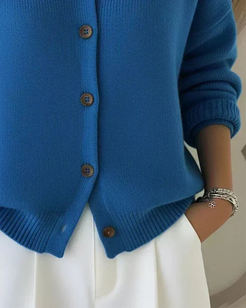 Jennifer | Dames Vest met Puntkraag en Knoopsluiting