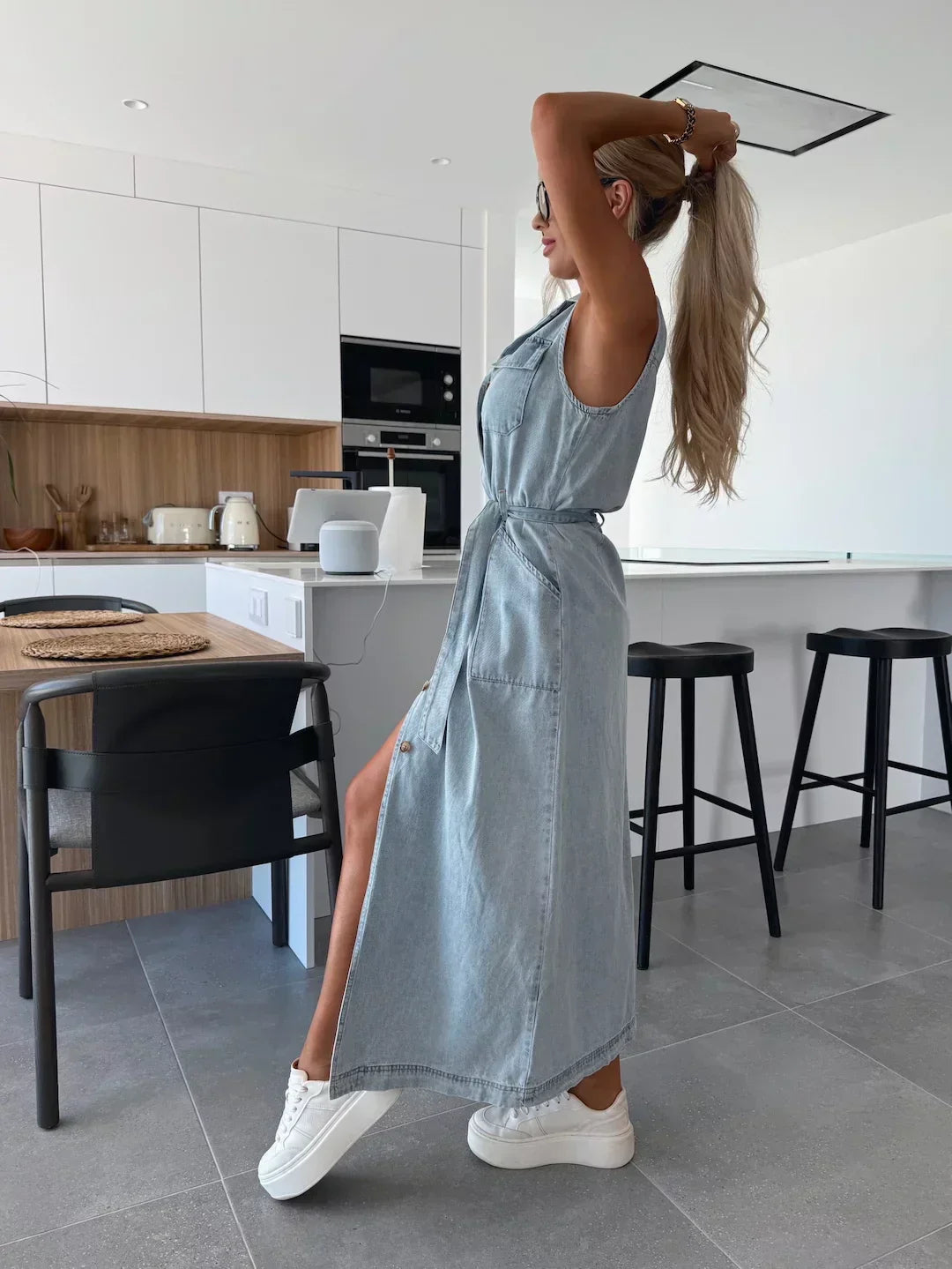 Katarina | Maxi Denim Jurk