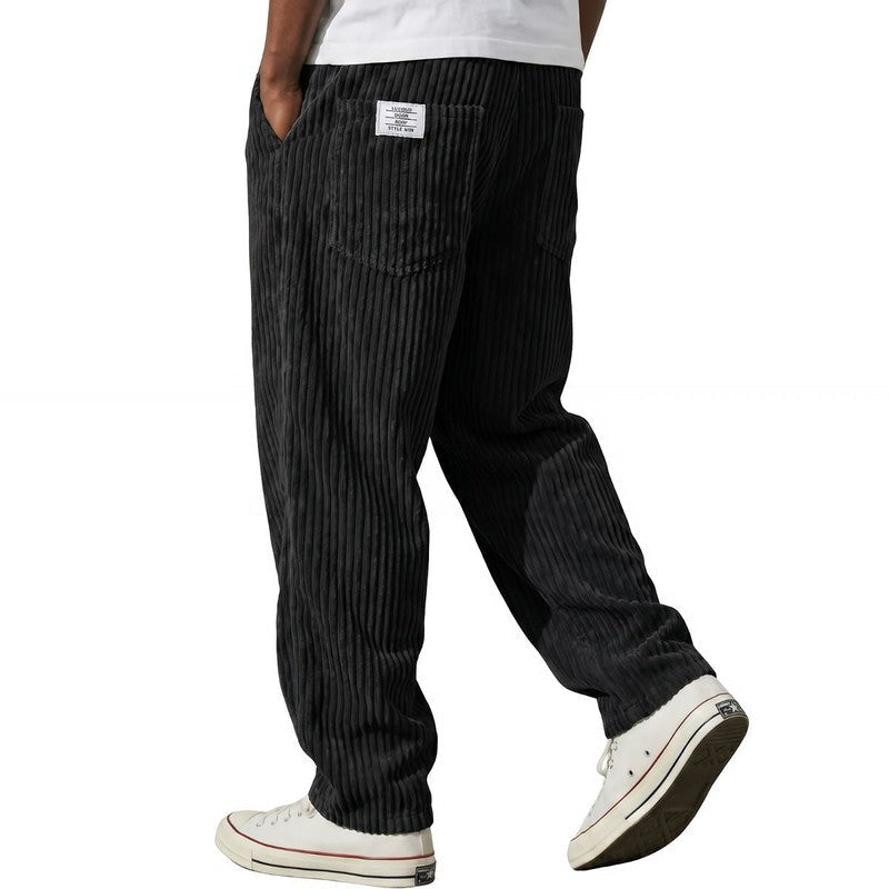 Jeroen | Geribde Relaxed Fit Broek