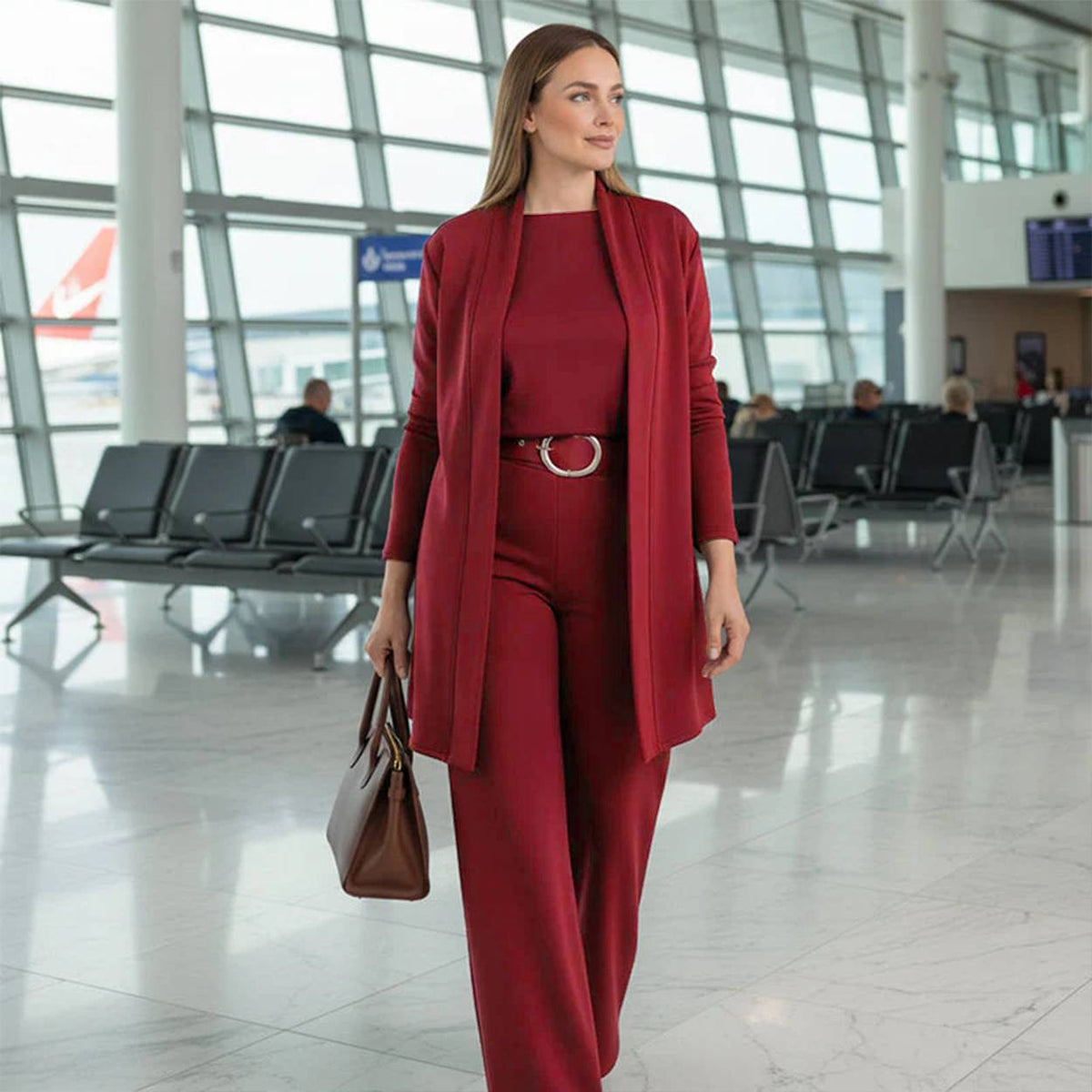 Amira | Luxe & Comfortabele Driedelig Damespak
