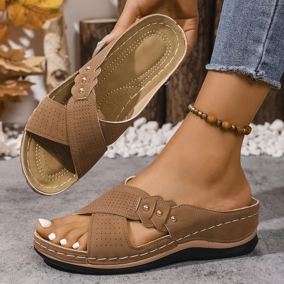 Emilou | Orthopedische Wedge Sandalen