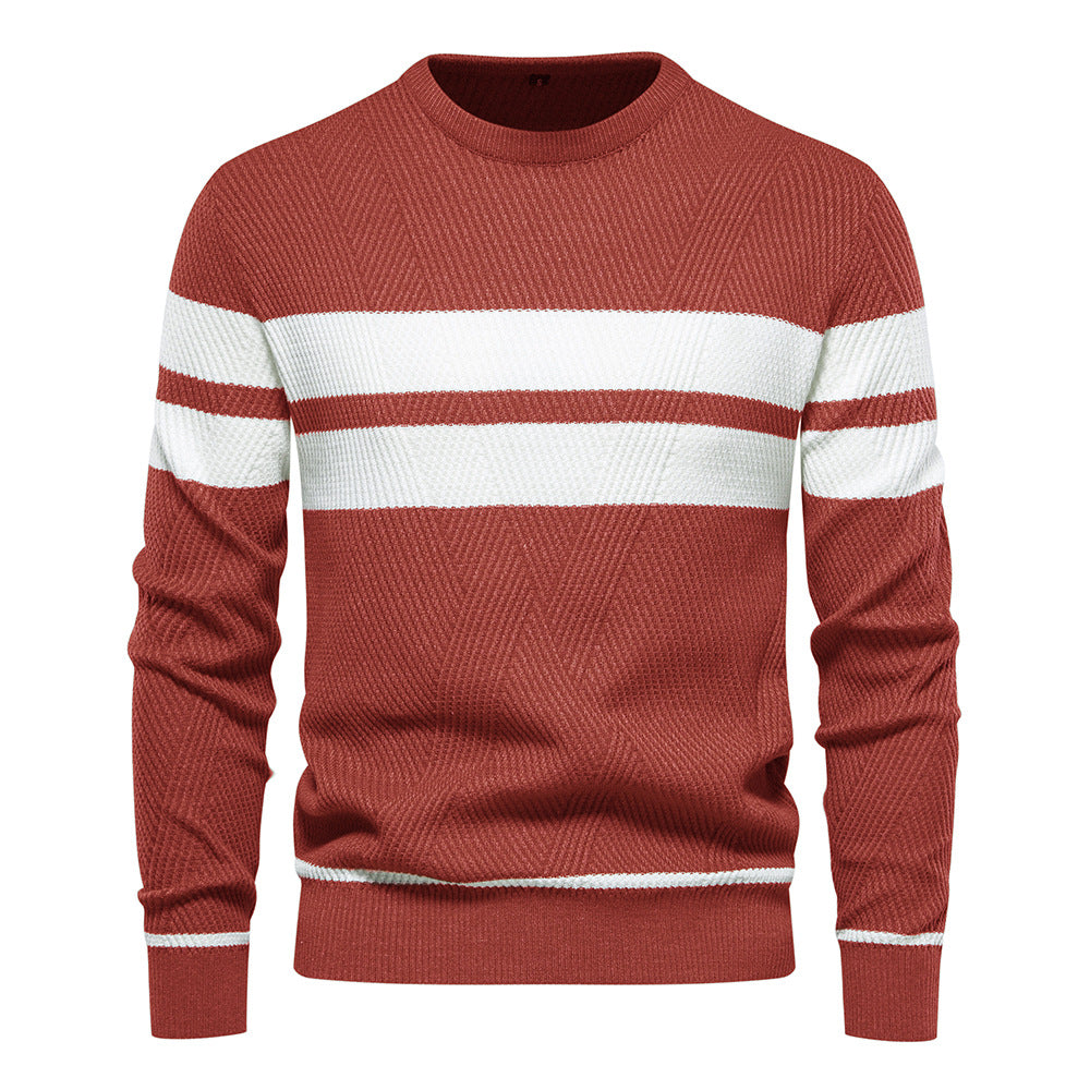 Tijmarek | Moderne Herentrui Met Streepdesign