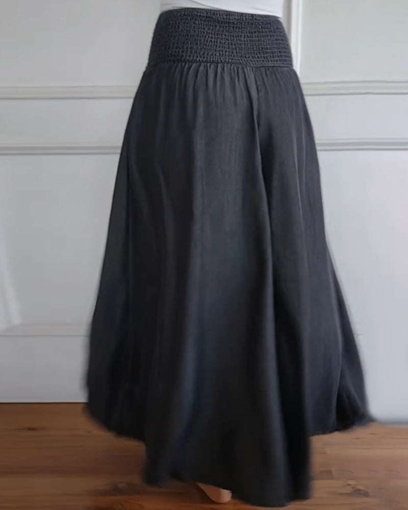 Jasper | Vloeiende Smocked Taille Broek