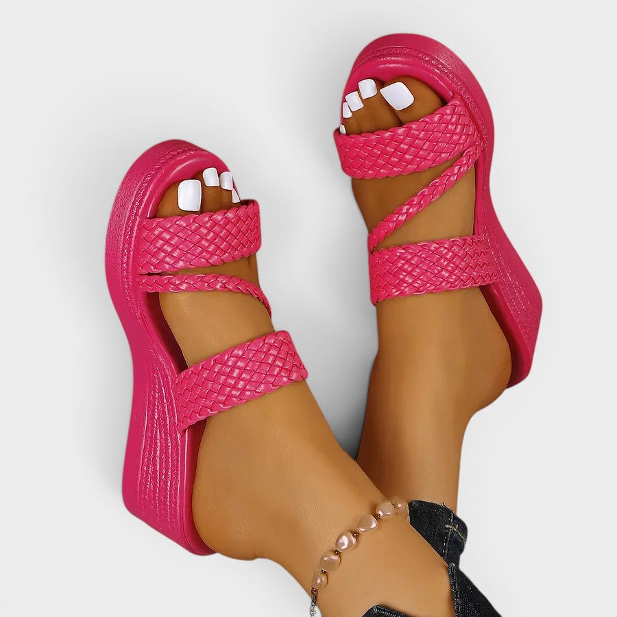 Susanne | Comfortabele plateausandalen