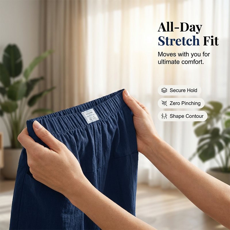 Mirevyn - Casual jurk voor vrouwen met elastische taille asymmetrische short rok