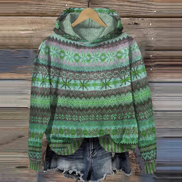 Lina | Gezellige Ethno-Bedrukte sweater