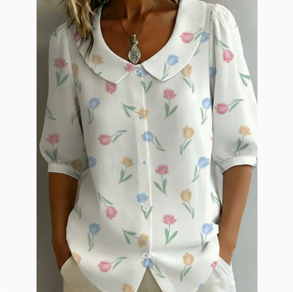 April | Blouse met bloemenprint