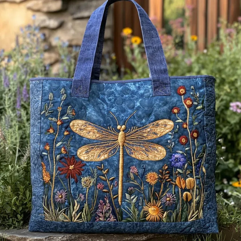 Gevoerde quilted libelle tas