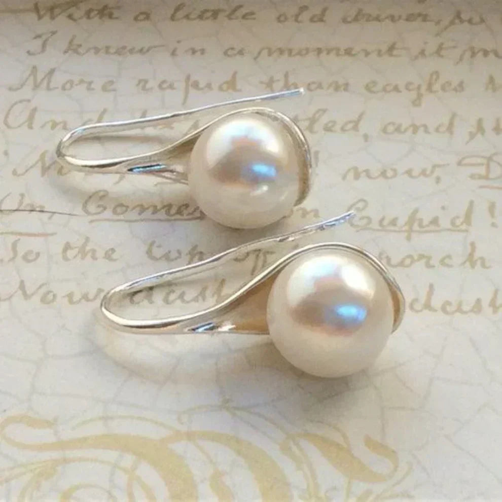 Vintage Oorbellen met Parel