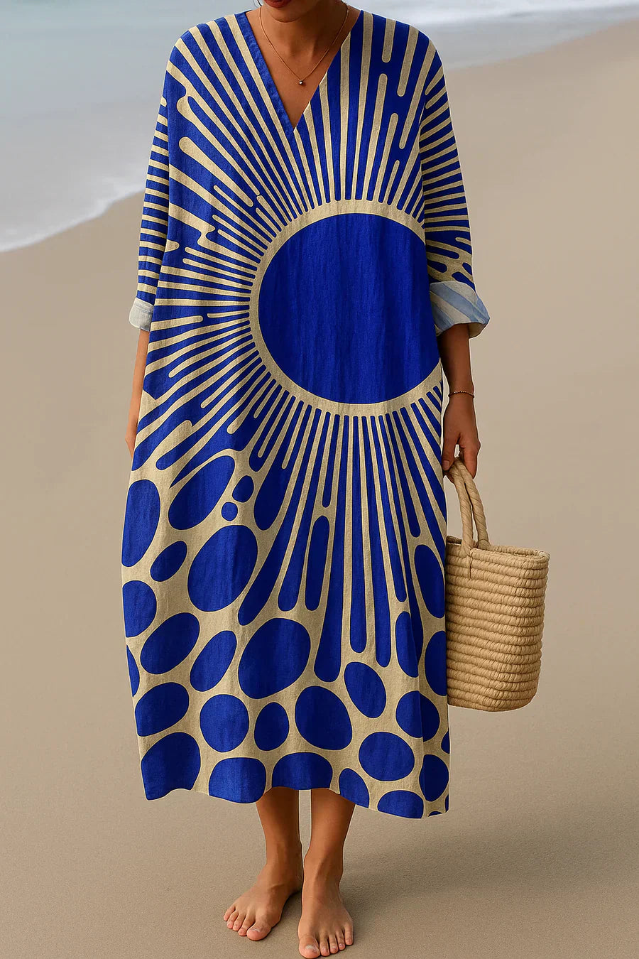 Romy | BLUE SUN ART GEÏNSPIREERDE JURK