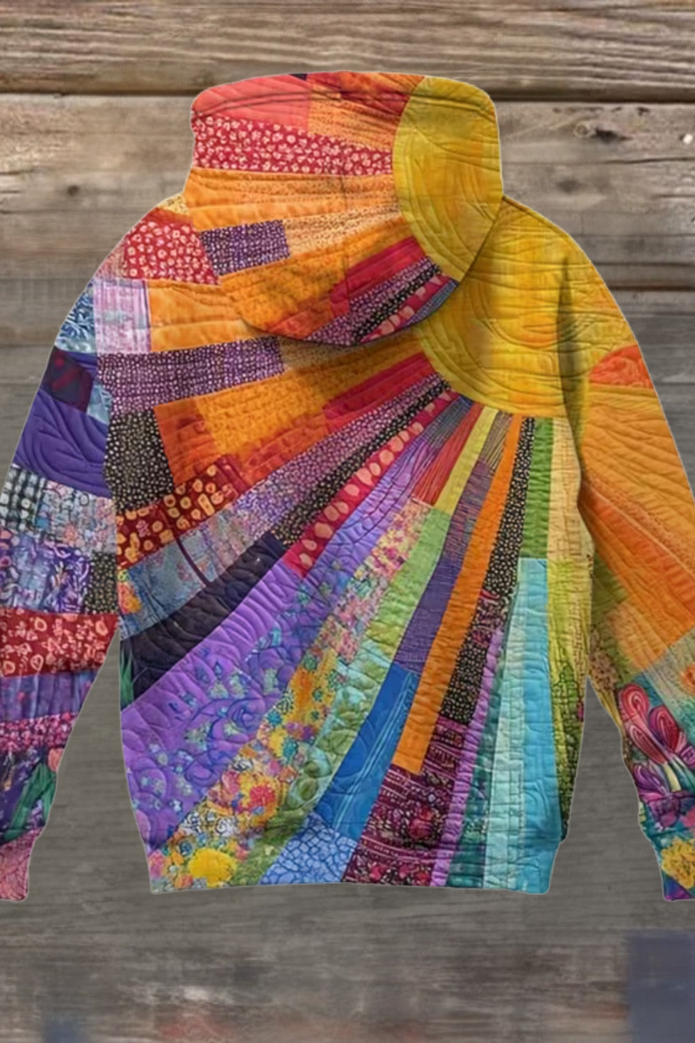 Eloise | Bohemian veelkleurige patchwork-hoodie