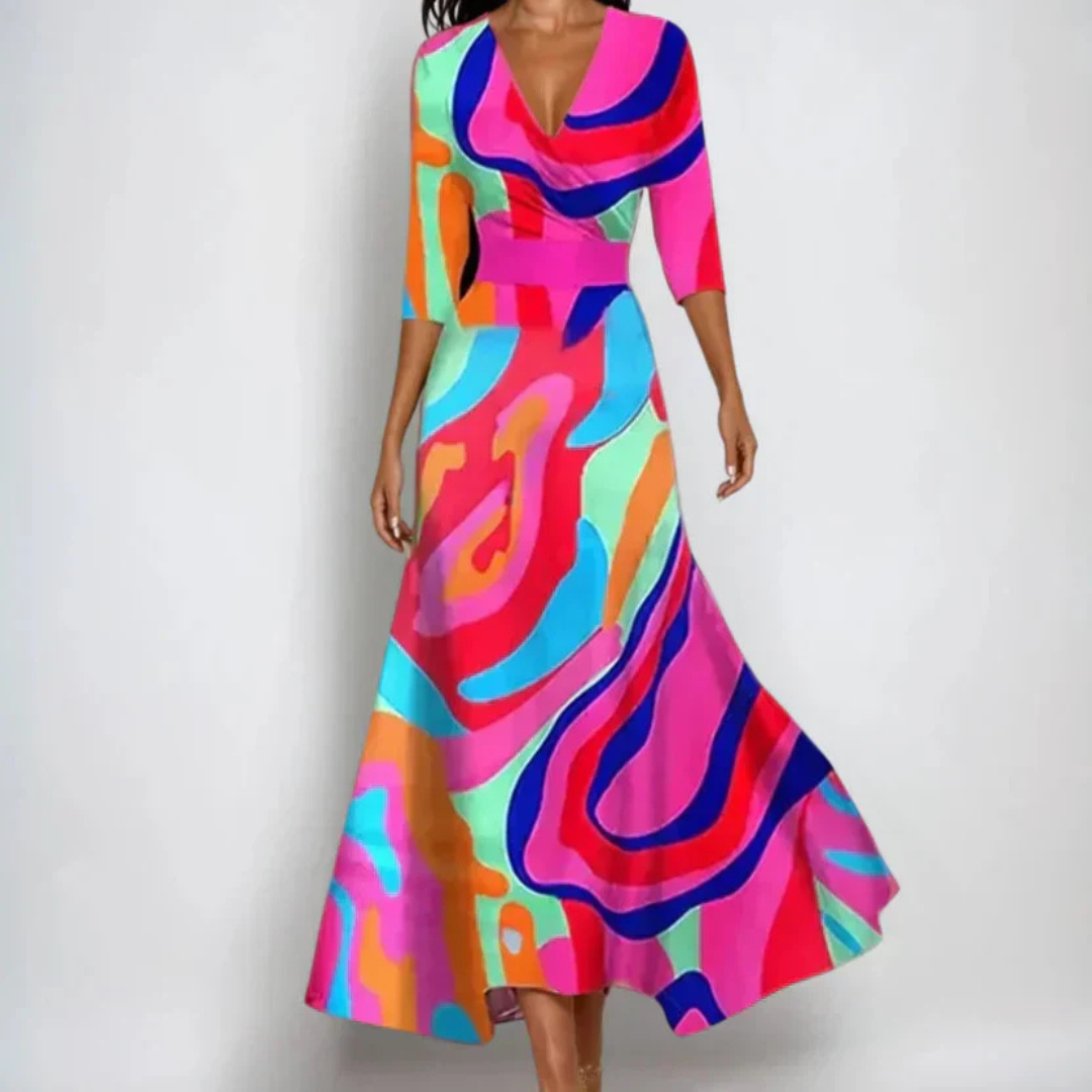 Louise | Elegante bloemenjurk