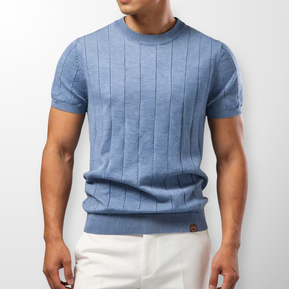 Adam | Luxe Geribde T-Shirt