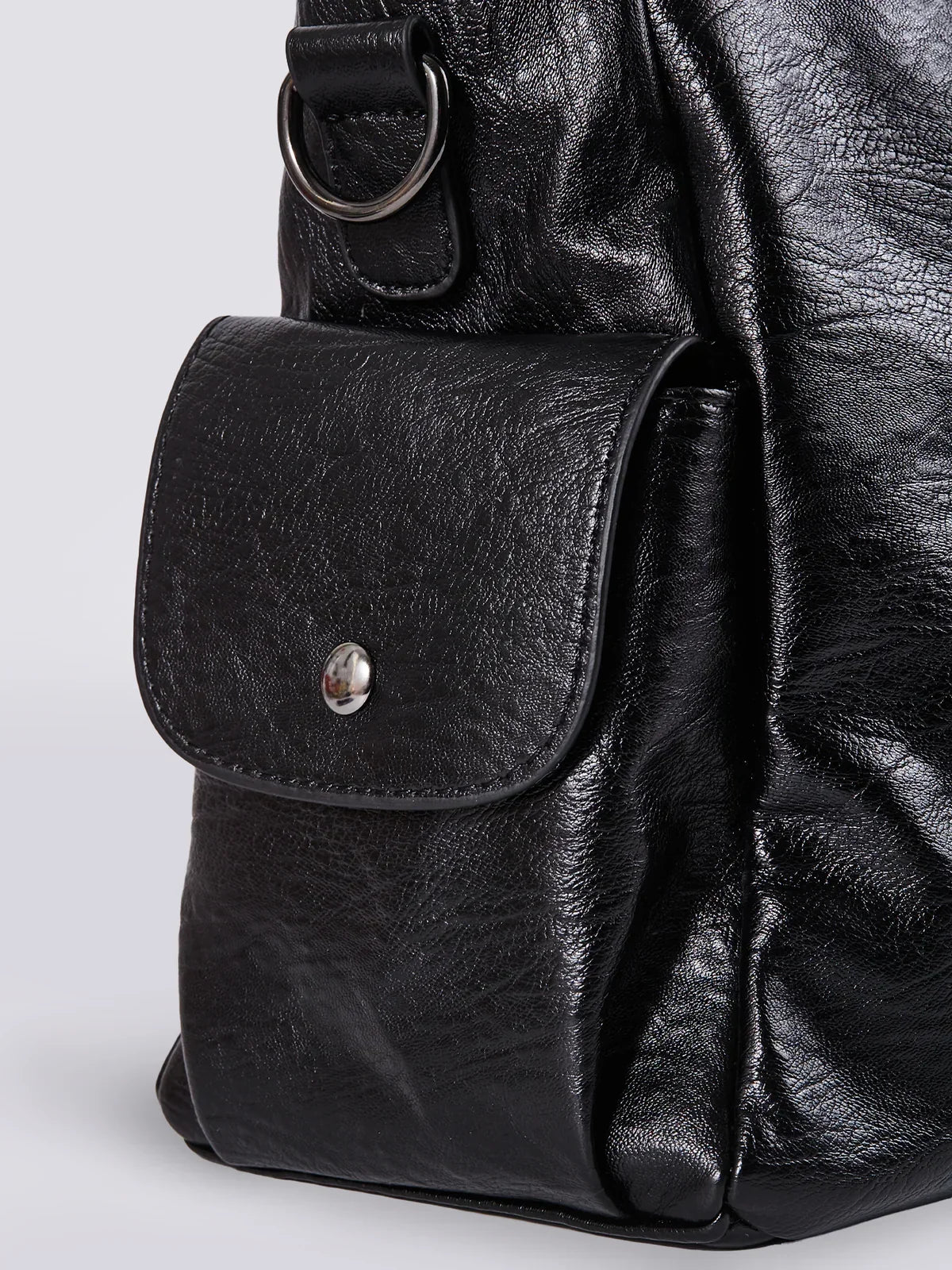 Mieke | Ruime Vegan Leren Schoudertas