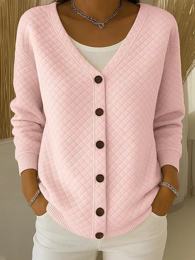Patricia | Dames Gewatteerd Vest met Knoopsluiting