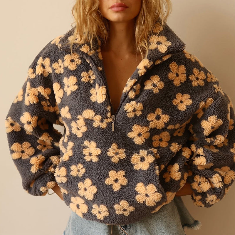Suzan | Trui met bloemenprint