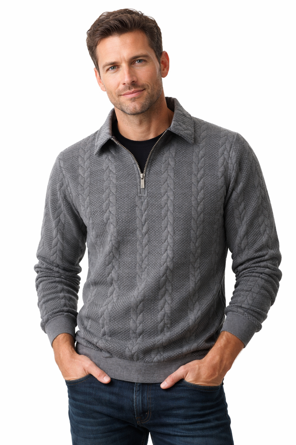 Edward | Heren Quarter-Zip Trui