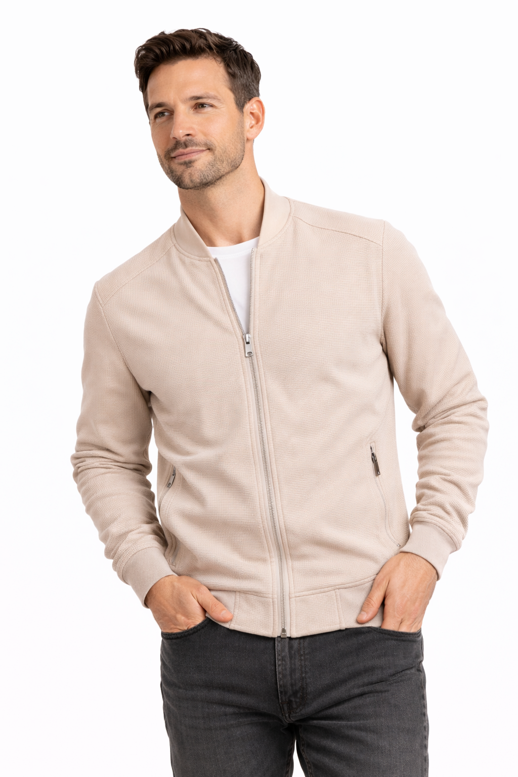 Timothy | Heren Vest met Ritssluiting en Opstaande Kraag
