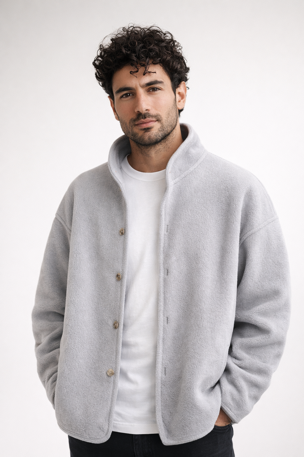 Nicholas | Heren Vest met Opstaande Kraag en Knoopsluiting
