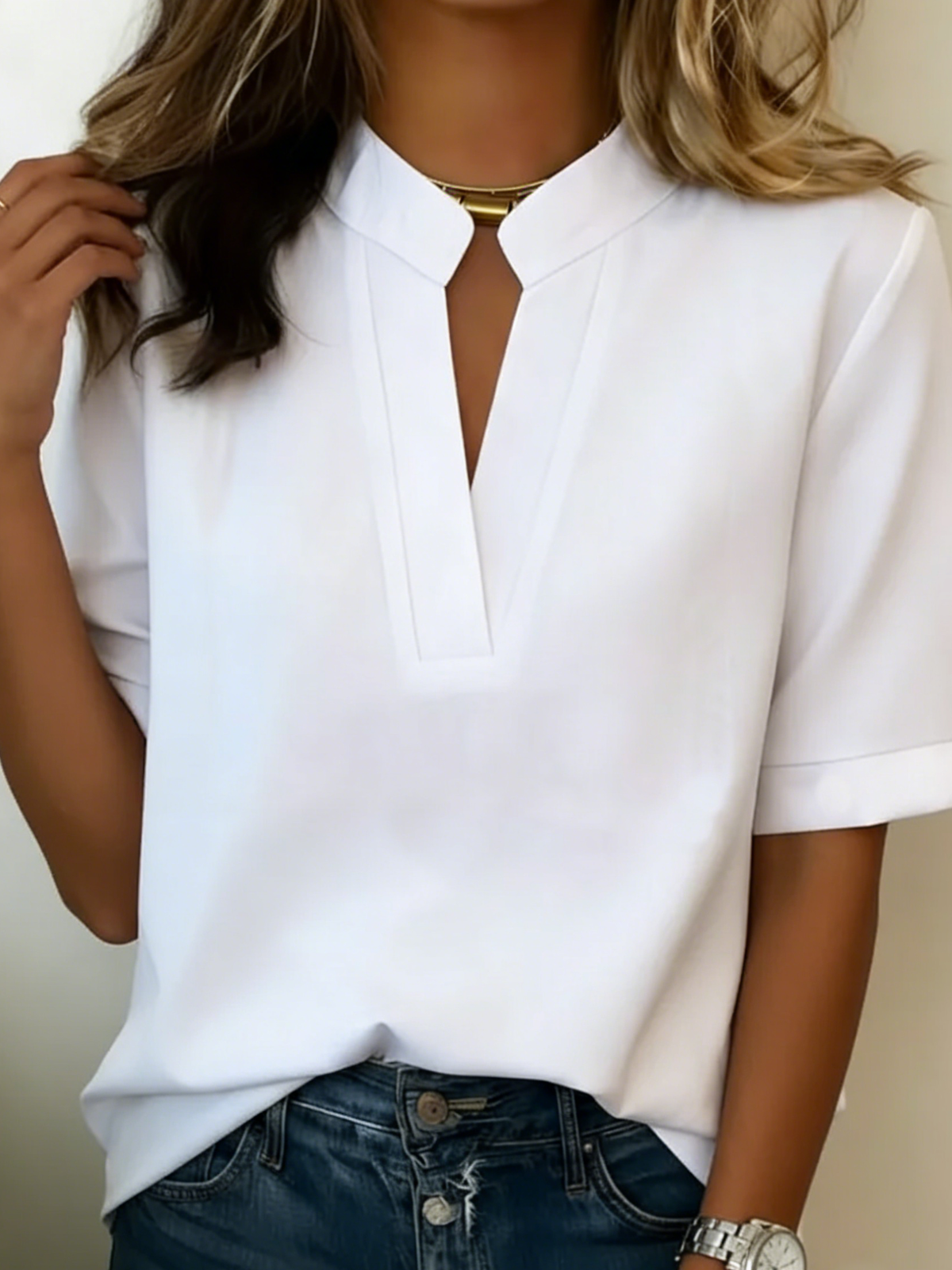 Myeth | Elegante blouse met verfijnde kraag