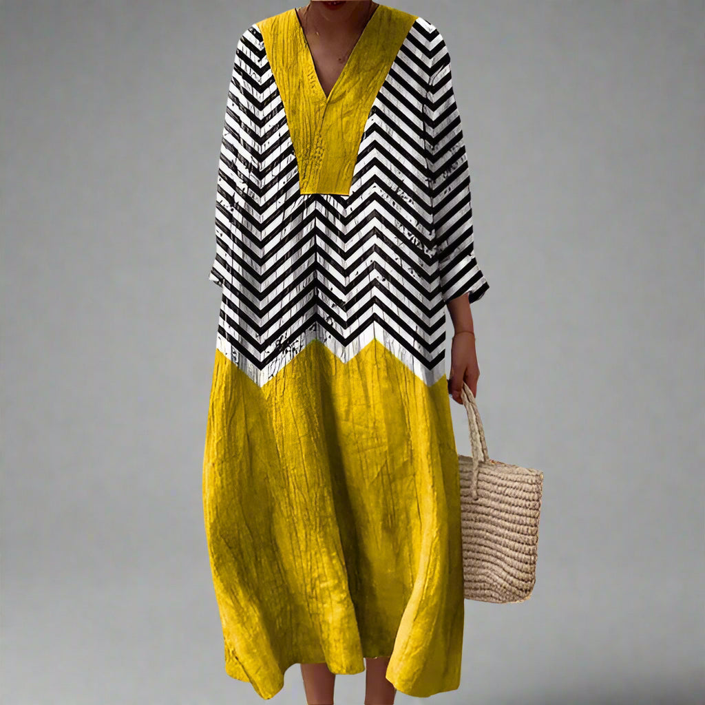 Juliana | Elegante geometrische jurk