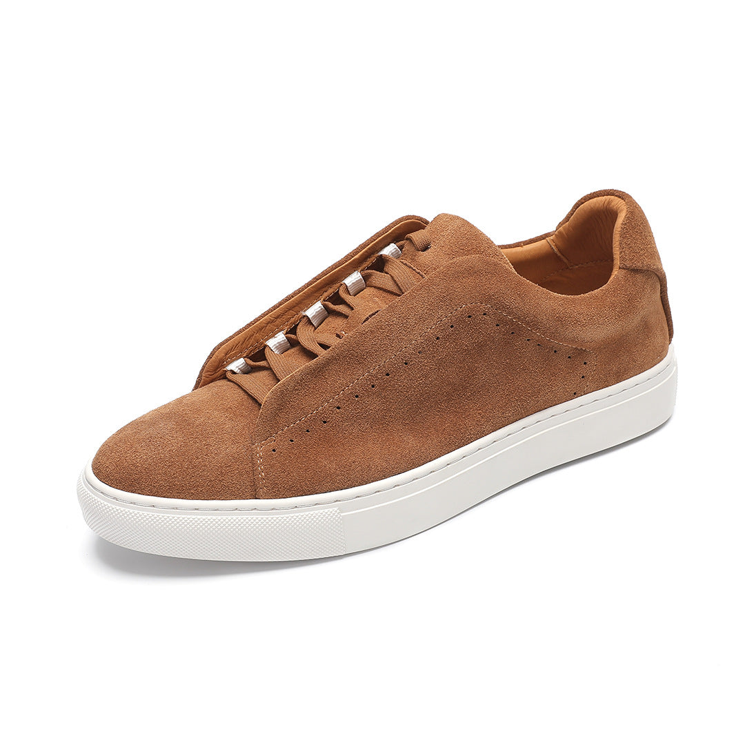 Frank | Heren Sneakers met Ronde Neus en Platte Hak