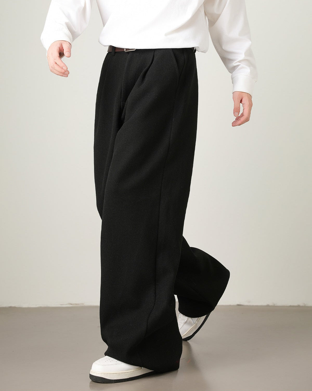 Anthony | Heren Wijde Broek met Hoge Taille